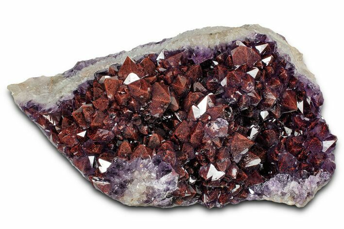 Thunder Bay Amethyst Cluster with Hematite - Top Quality! #337158